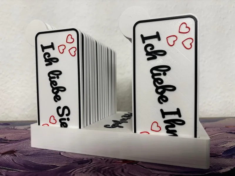 Schilder aus der Requisitenbox Hochzeit